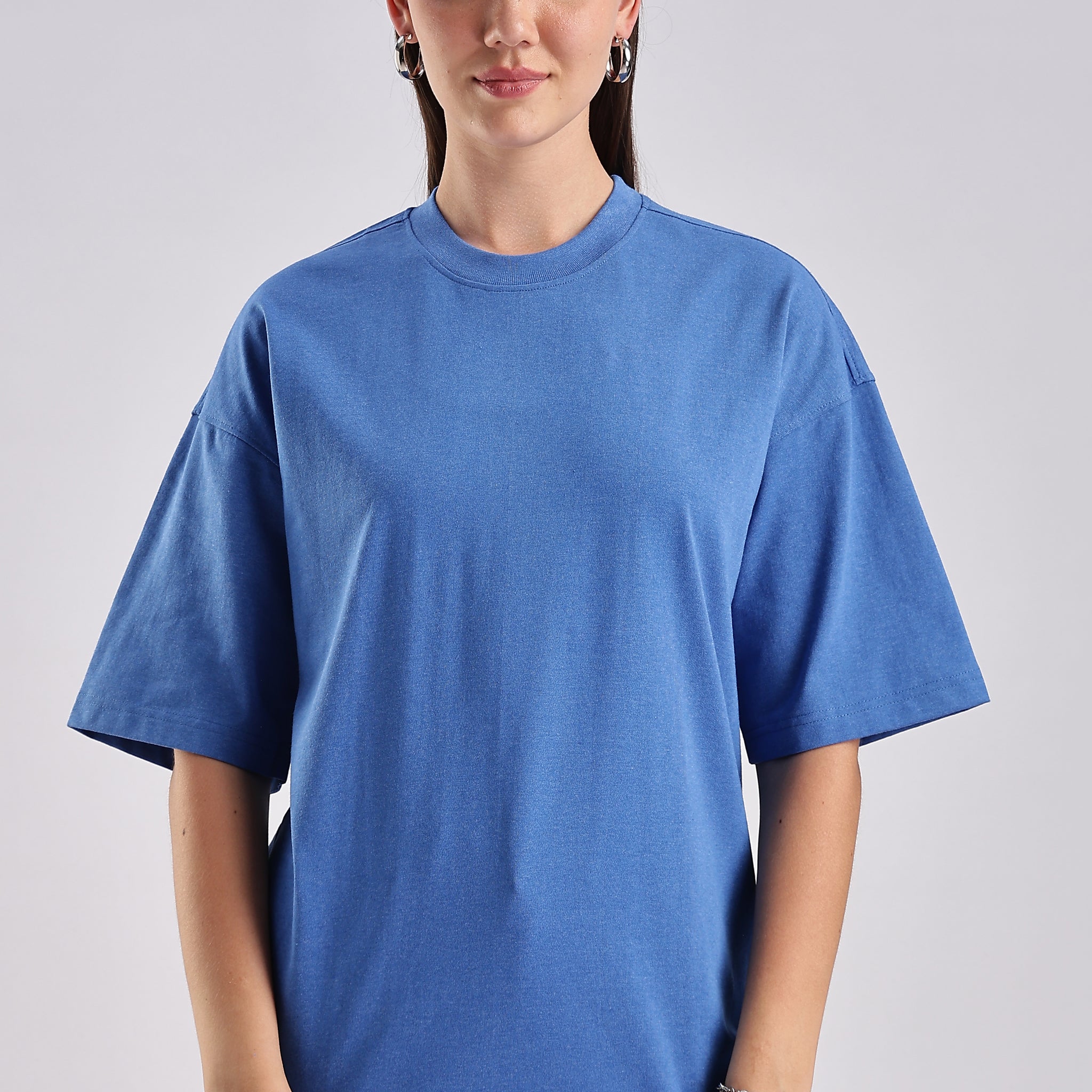 Women's Blue Oversized T-Shirt