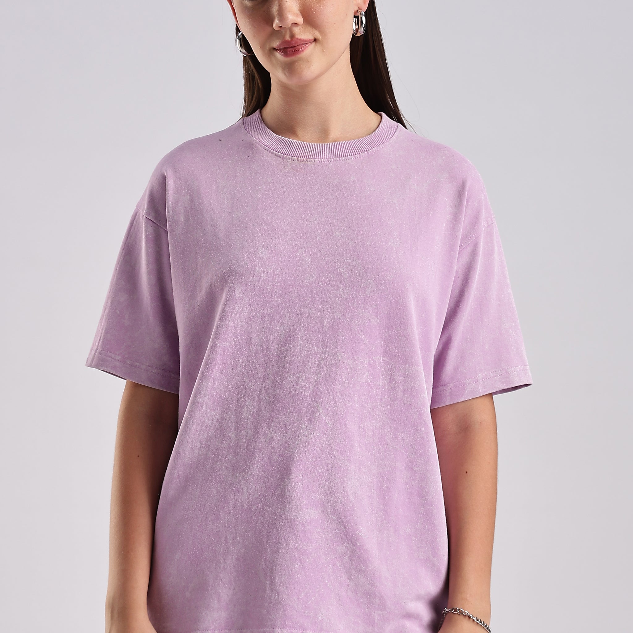 Women's Mint Lavendar Oversized T-Shirt