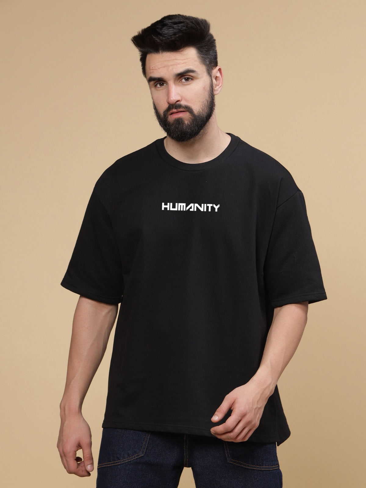 Humanity Round Neck Oversized T-Shirt