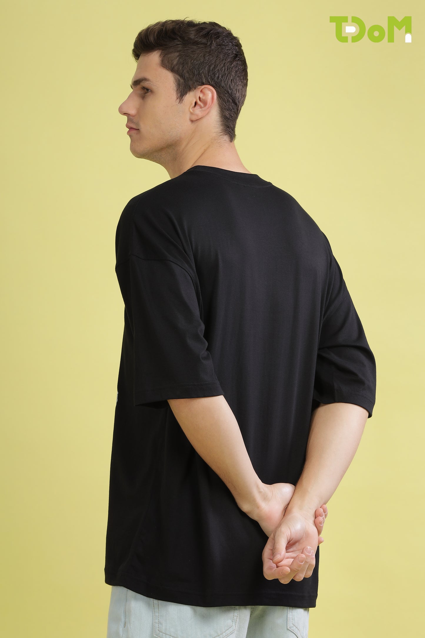 Fresh Mind Black Oversized Tshirt