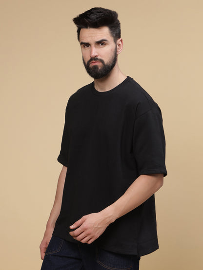 Attitude Black Oversized Tshirt