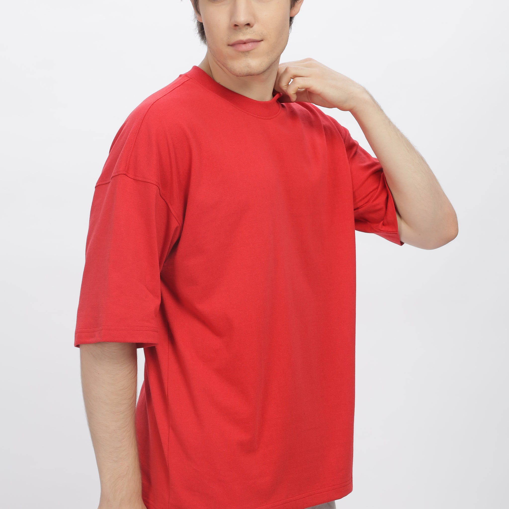 Men's Red Oversized T-Shirt