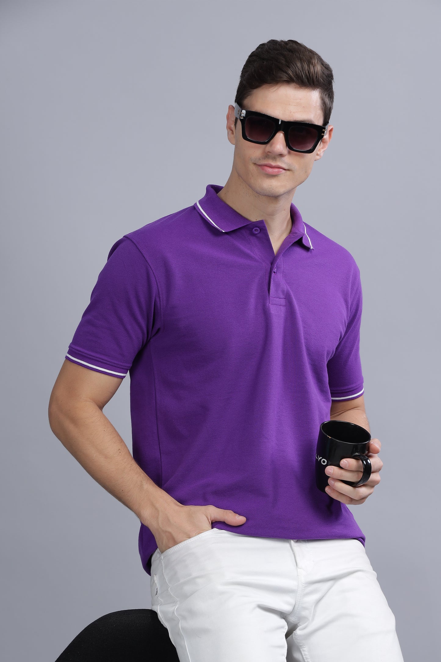 TDoM Polo T-shirt with Stripes