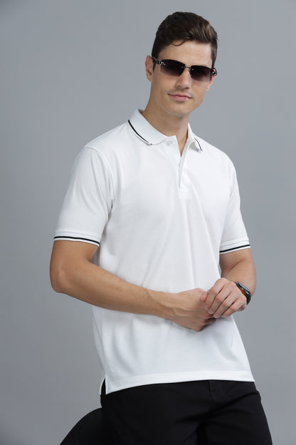 TDoM Polo T-shirt with Stripes