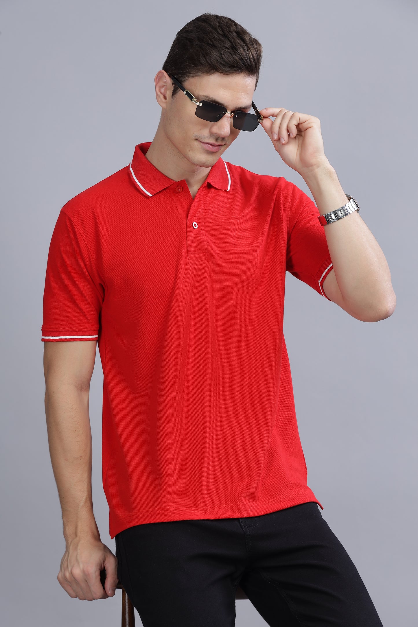 TDoM Polo T-shirt with Stripes