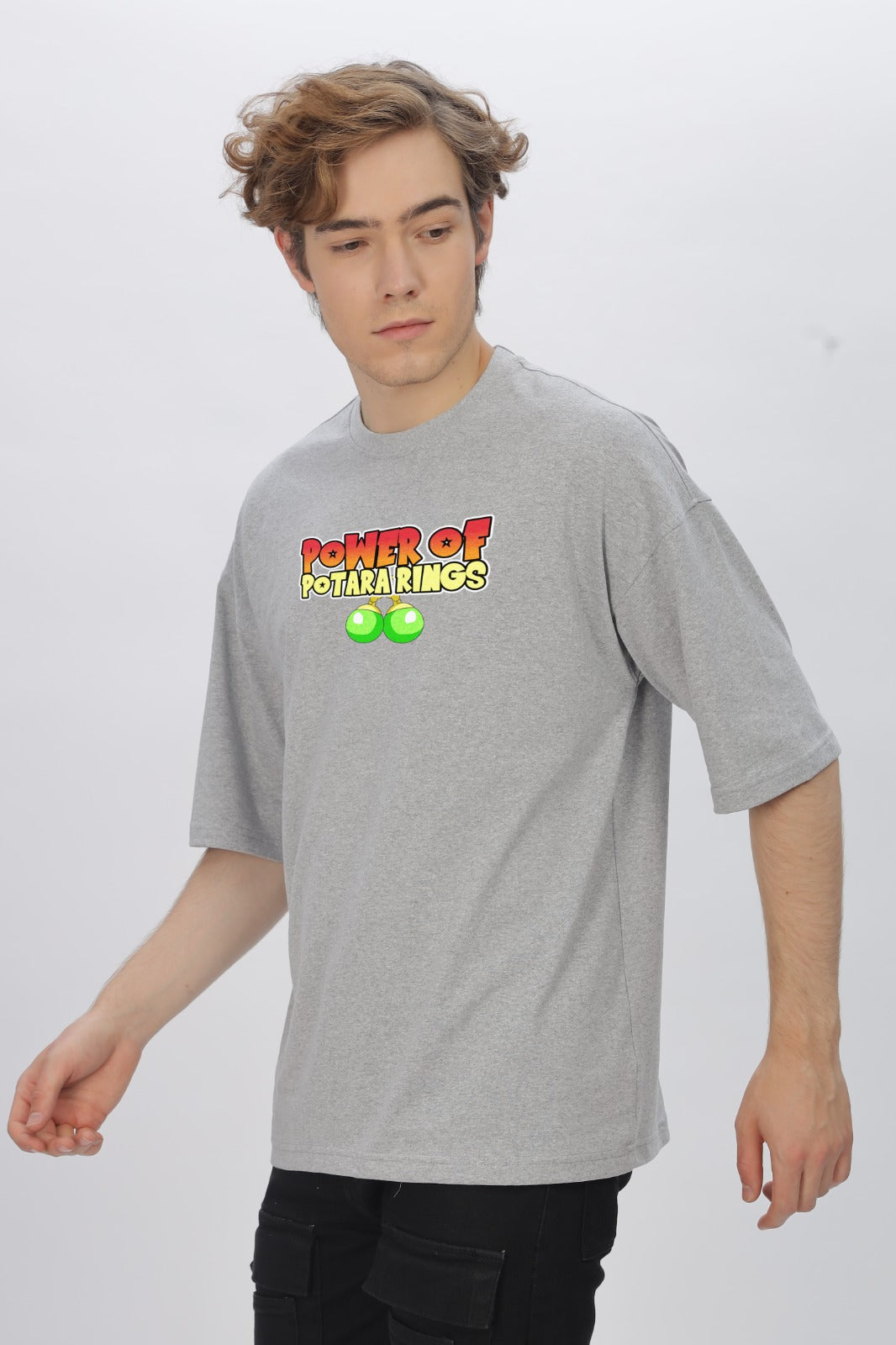 Vegito Round Neck Oversized T-Shirt