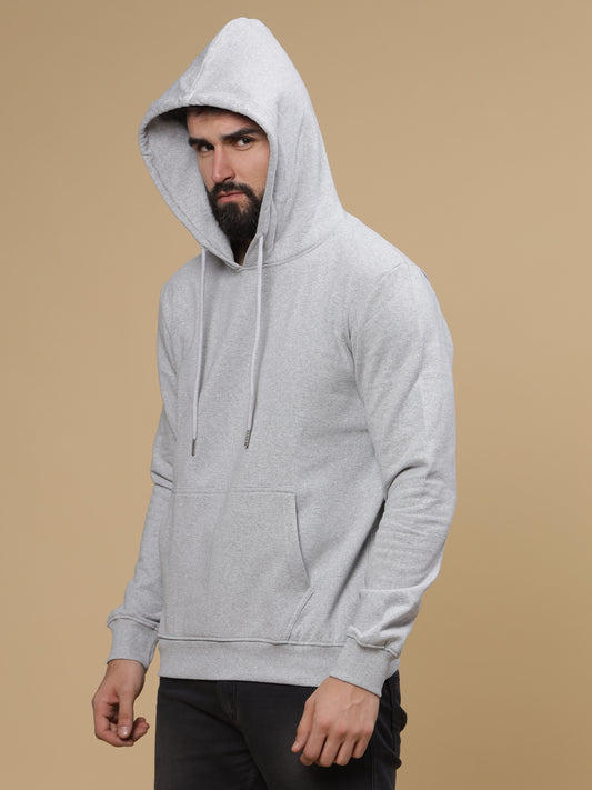 Grey Melange Hoodie