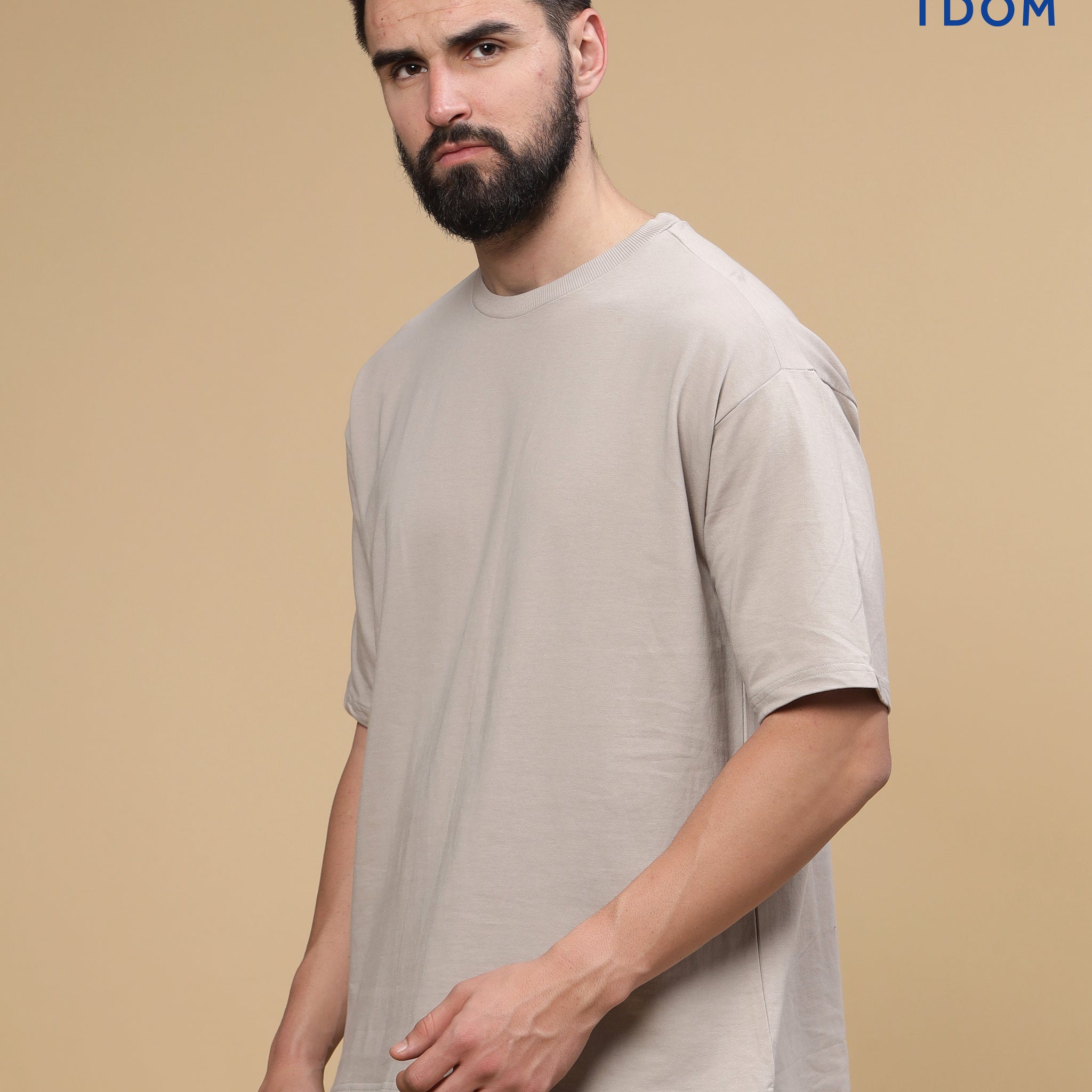 Oyster Biege Oversized Tshirt
