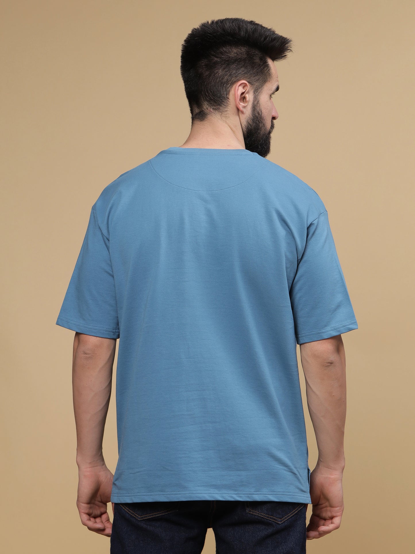 Goodish Vibes Capri Blue Oversized tshirt