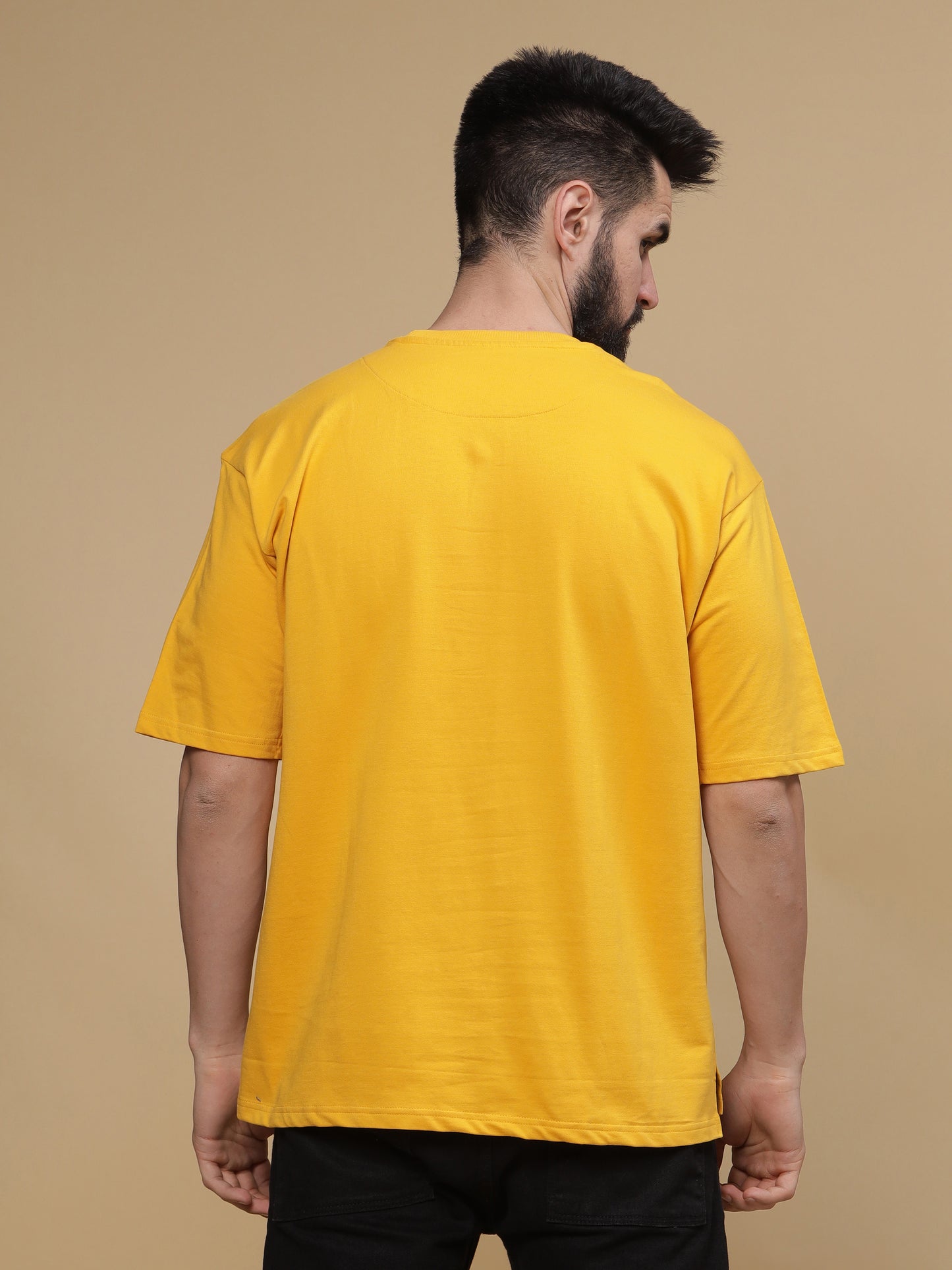 Skeleton Oversized Canary Yellow Tshirt