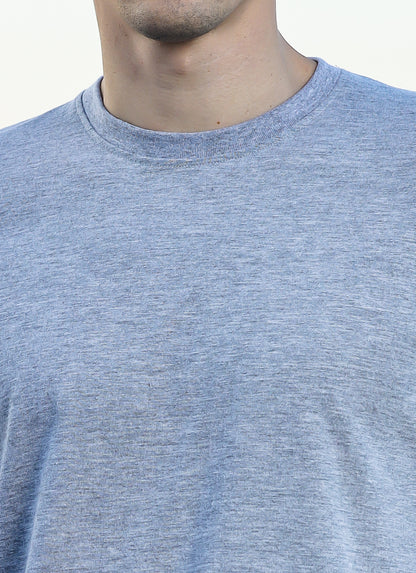 Melange Grey Round Neck Tshirt