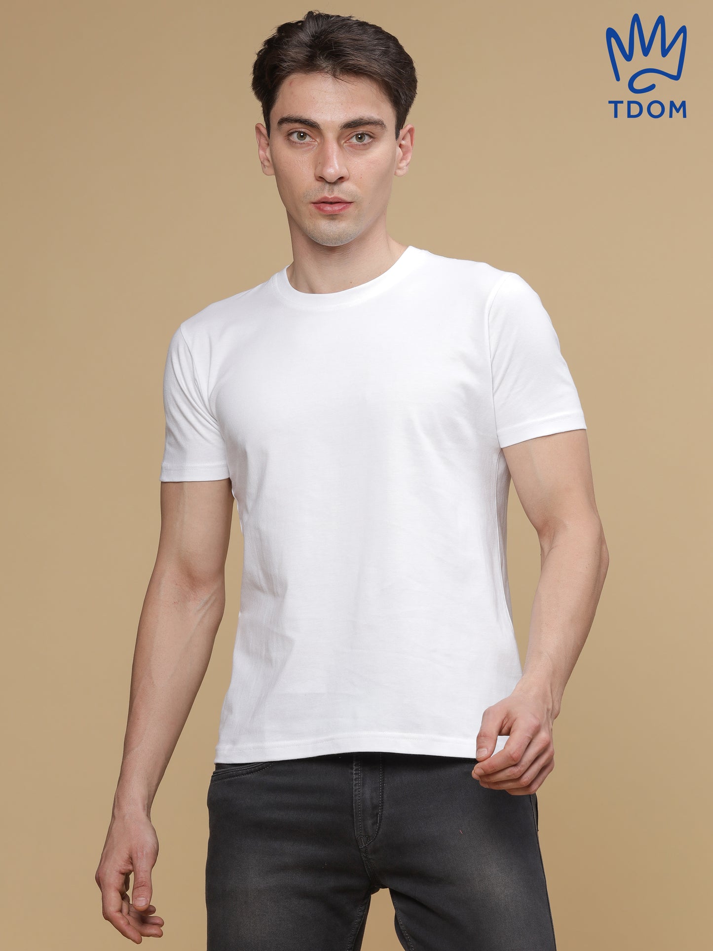 Bright White Round Neck Tshirt