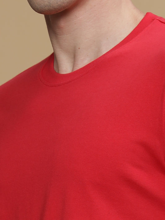 Red Round Neck Tshirt