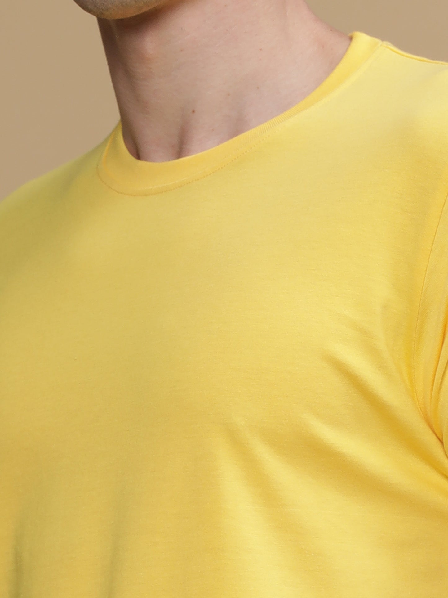 Yellow Round Neck Tshirt