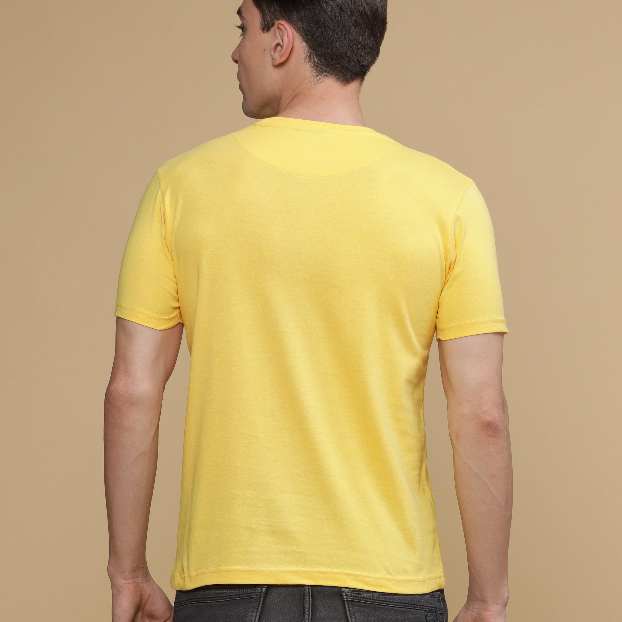 Yellow Round Neck Tshirt