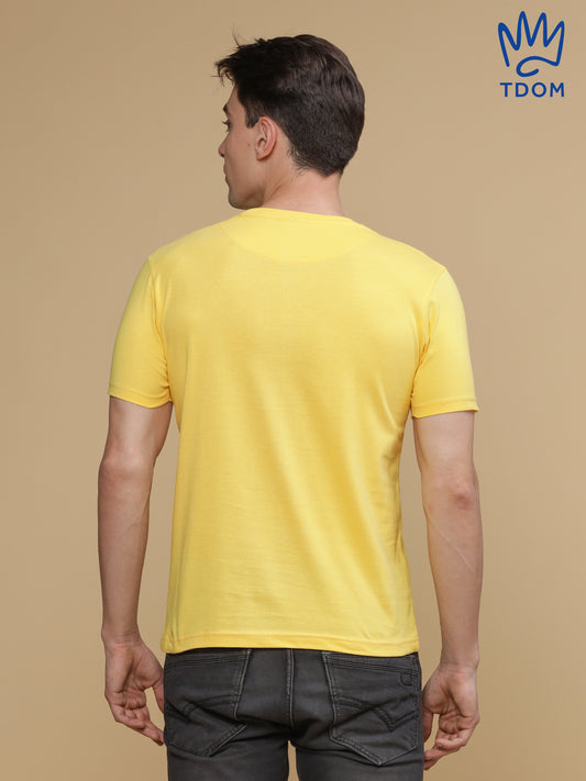 Yellow Round Neck Tshirt