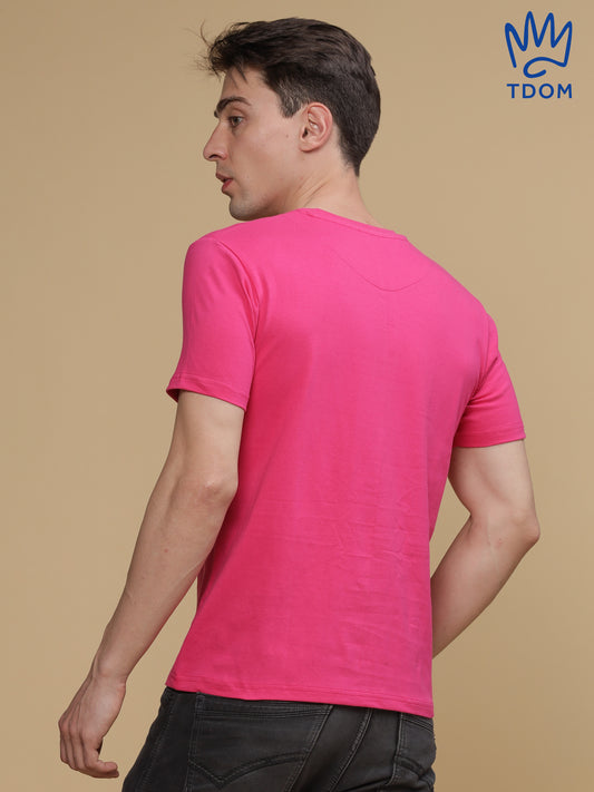 Watermelon Pink Round Neck Tshirt