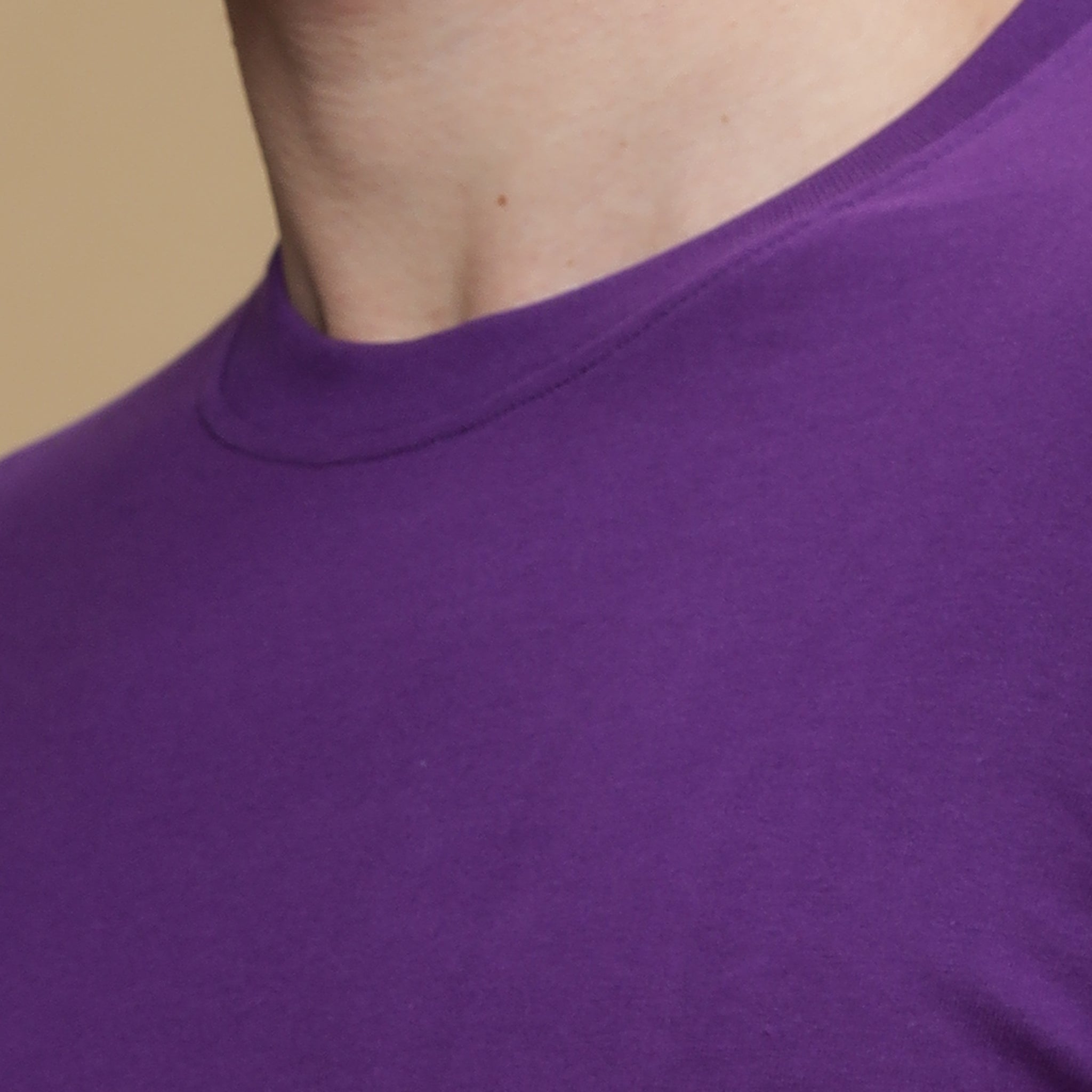 True Purple Round Neck Tshirt